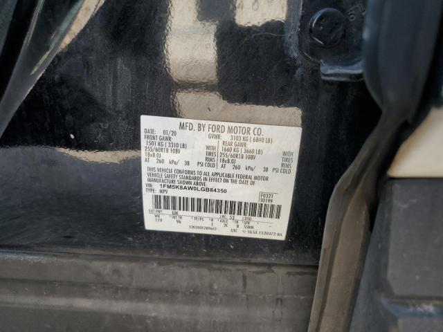 2020 FORD EXPLORER P 1FM5K8AW0LGB84350