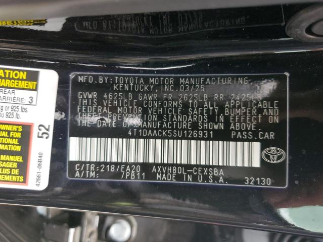 2025 TOYOTA CAMRY XSE #3302659046