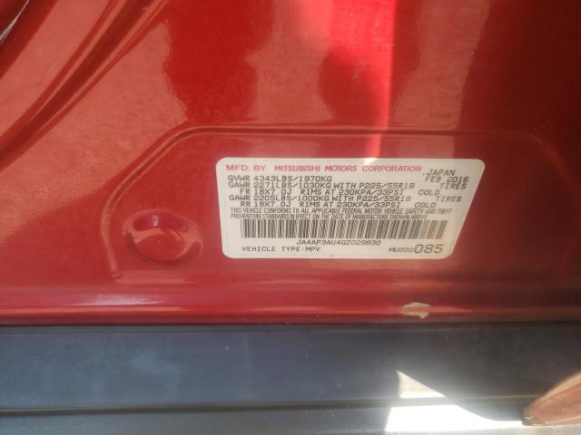 2016 MITSUBISHI OUTLANDER SPORT ES JA4AP3AU4GZ029830