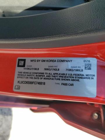 2015 CHEVROLET SPARK 1LT KL8CD6S99FC746818