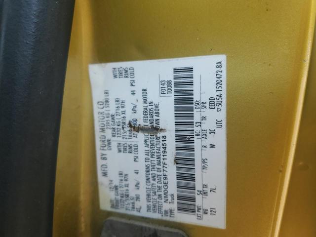 2015 FORD TRANSIT CO - NM0GE9F77F1194518