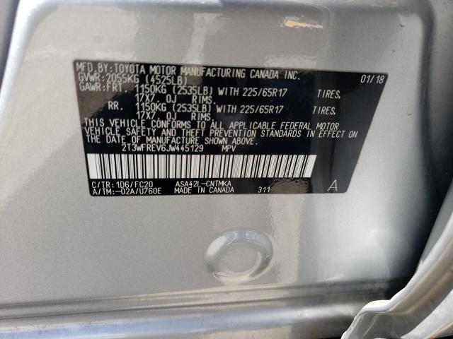 2018 TOYOTA RAV4 ADVENTURE 2T3WFREV6JW445129