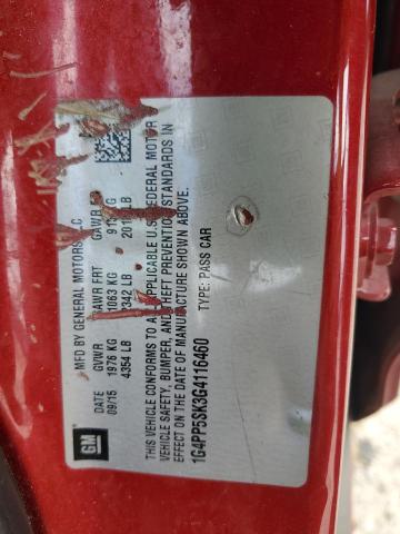 2016 BUICK VERANO 1G4PP5SK3G4116460