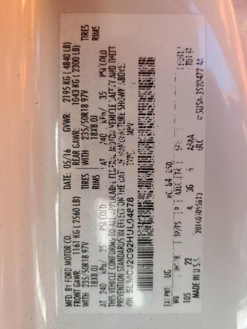 2017 LINCOLN MKC SELECT 5LMCJ2C92HUL04878