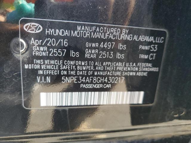2016 HYUNDAI SONATA SPO - 5NPE34AF8GH430217