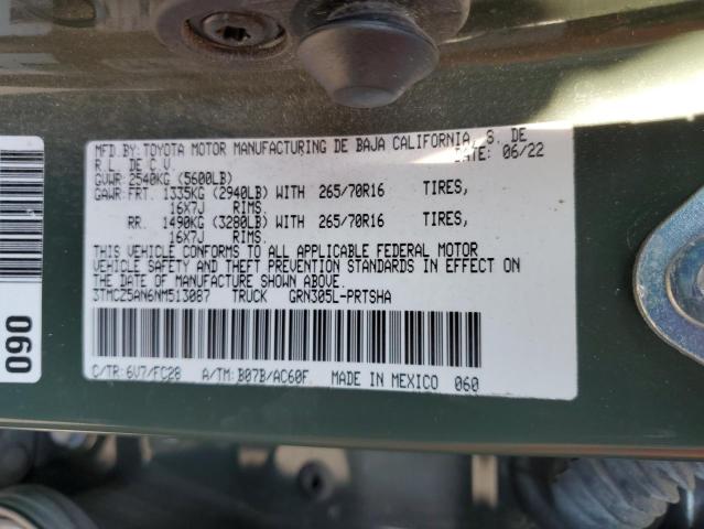 2022 TOYOTA TACOMA DOU - 3TMCZ5AN6NM513087