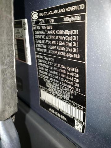 2019 LAND ROVER RANGE ROVE SALWR2RV2KA823058