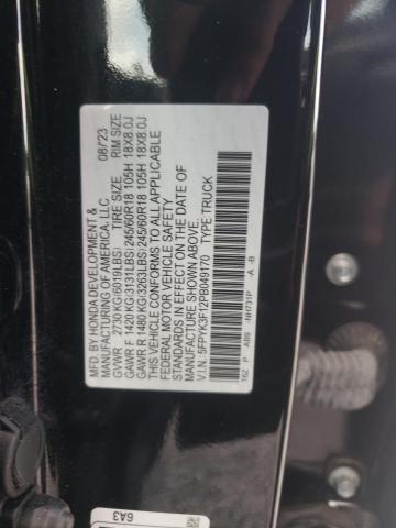 2023 HONDA RIDGELINE 5FPYK3F12PB049170