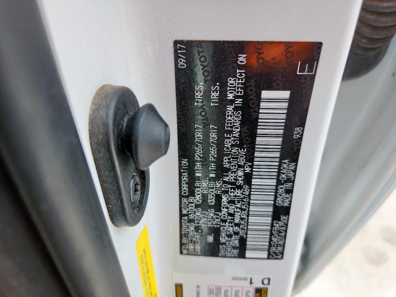 2018 TOYOTA 4RUNNER SR JTEZU5JRXJ5167469