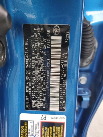 2017 TOYOTA CAMRY LE 4T1BF1FK9HU802004