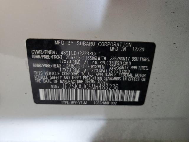 2021 SUBARU FORESTER P JF2SKAJC5MH483236