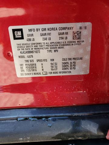 2019 BUICK ENCORE PRE KL4CJASB9KB710272