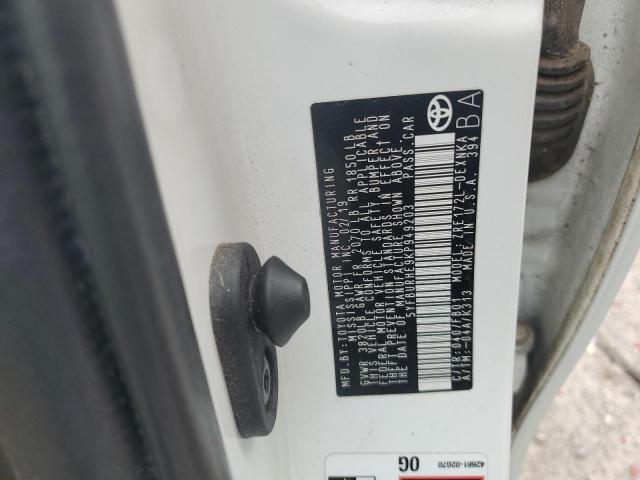 2019 TOYOTA COROLLA L - 5YFBURHE9KP949203