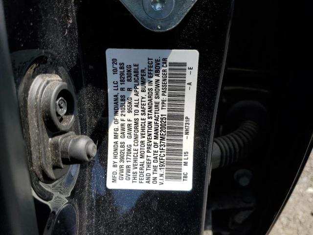 2021 HONDA CIVIC EX 19XFC1F37ME200251