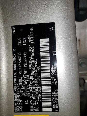 2015 LEXUS RX 350 BASE 2T2BK1BA5FC283455