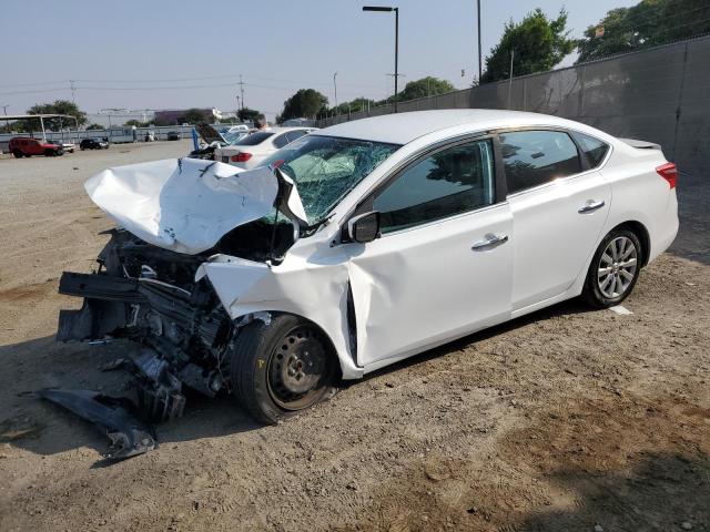 NISSAN SENTRA S 2018 white  gas 3N1AB7AP8JY301256 photo #1
