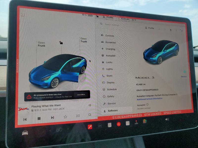 2023 TESLA MODEL 3 - 5YJ3E1EAXPF546533