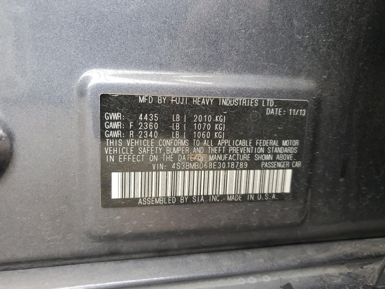 SUBARU LEGACY 2.5I PREMIUM