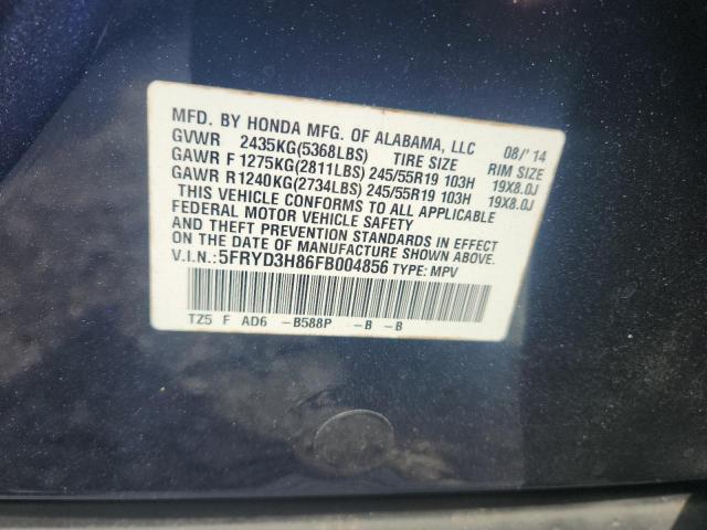 2015 ACURA MDX ADVANC 5FRYD3H86FB004856
