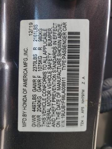 2020 ACURA TLX TECHNO 19UUB1F66LA008911