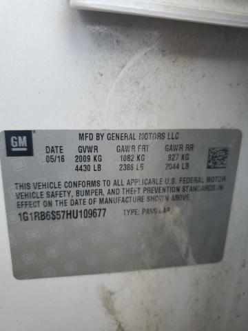2017 CHEVROLET VOLT PREMIER 1G1RB6S57HU109677