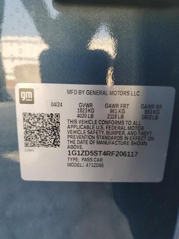 2024 CHEVROLET MALIBU LT - 1G1ZD5ST4RF206117