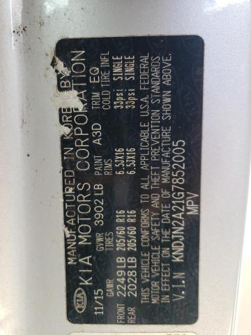 2016 KIA SOUL - KNDJN2A21G7852005
