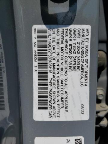 2023 HONDA ACCORD HYB - 1HGCY2F71PA019989