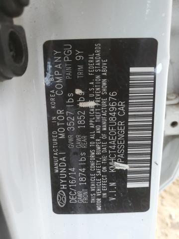 2015 HYUNDAI ACCENT GLS KMHCT4AE0FU849676