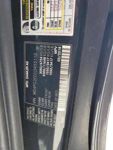 2018 MERCEDES-BENZ METRIS WD4PG2EE0J3455110