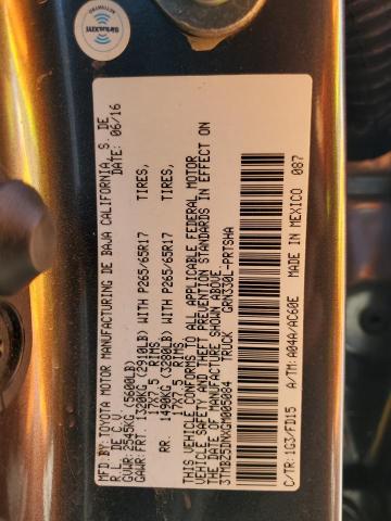 2016 TOYOTA TACOMA DOU 3TMBZ5DNXGM005084