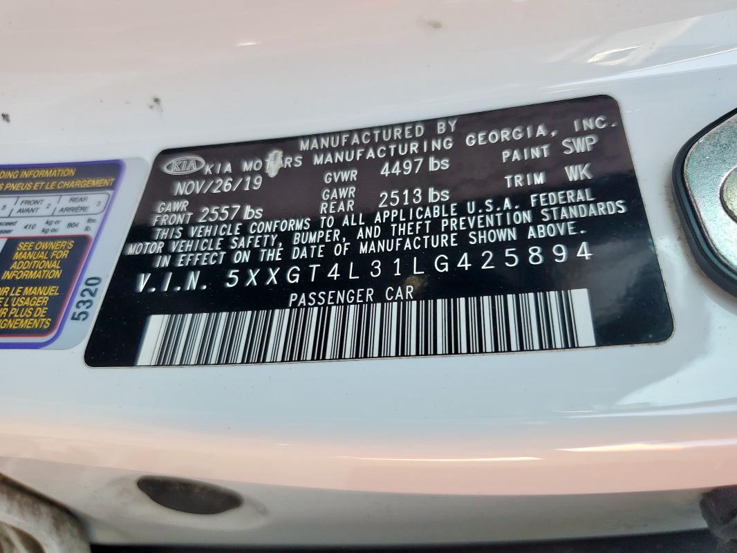 2020 KIA OPTIMA LX #3303936718