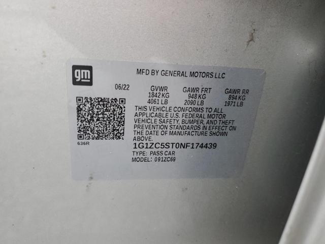 2022 CHEVROLET MALIBU LS - 1G1ZC5ST0NF174439