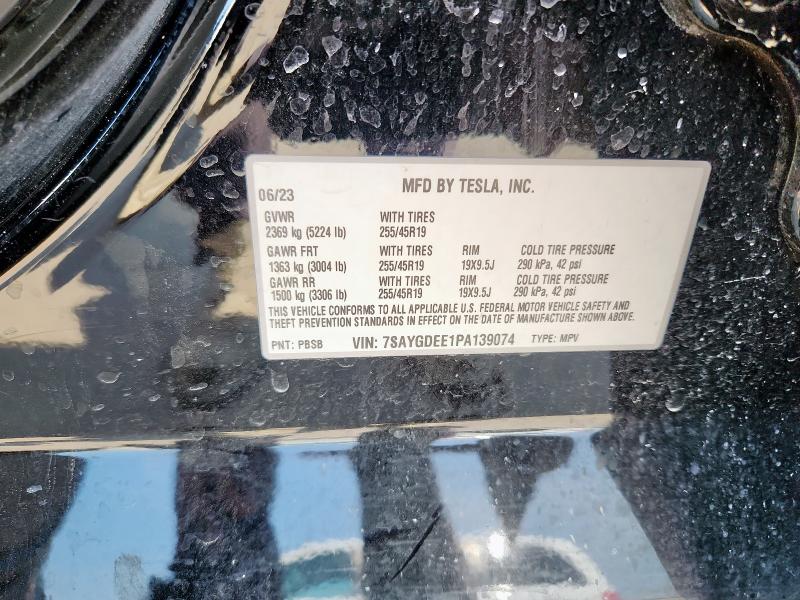 2023 TESLA MODEL Y 7SAYGDEE1PA139074