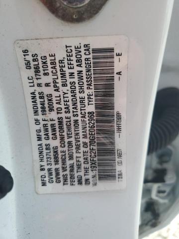 2016 HONDA CIVIC EX 19XFC2F70GE062968