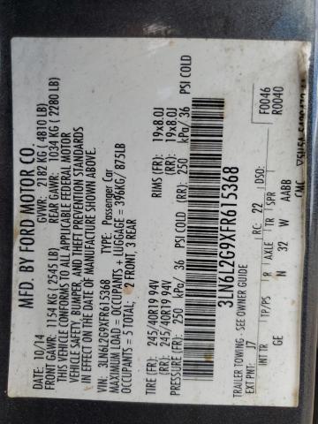 2015 LINCOLN MKZ 3LN6L2G9XFR615368