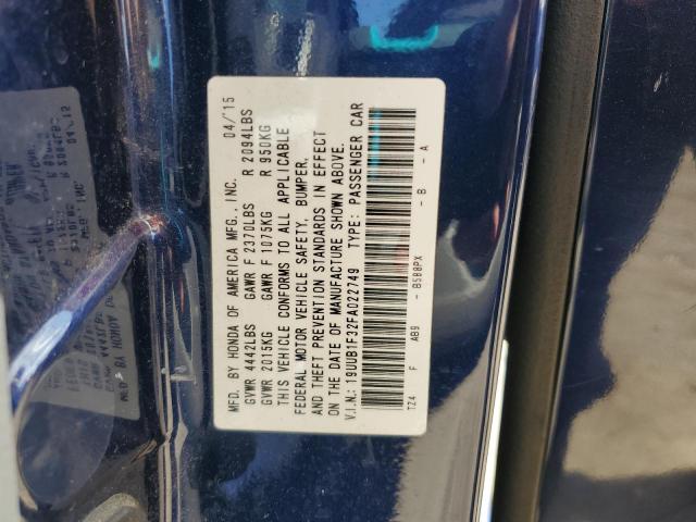 2015 ACURA TLX 19UUB1F32FA022749