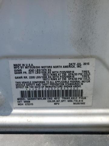 2015 MITSUBISHI OUTLANDER SPORT ES 4A4AP3AW6FE045369
