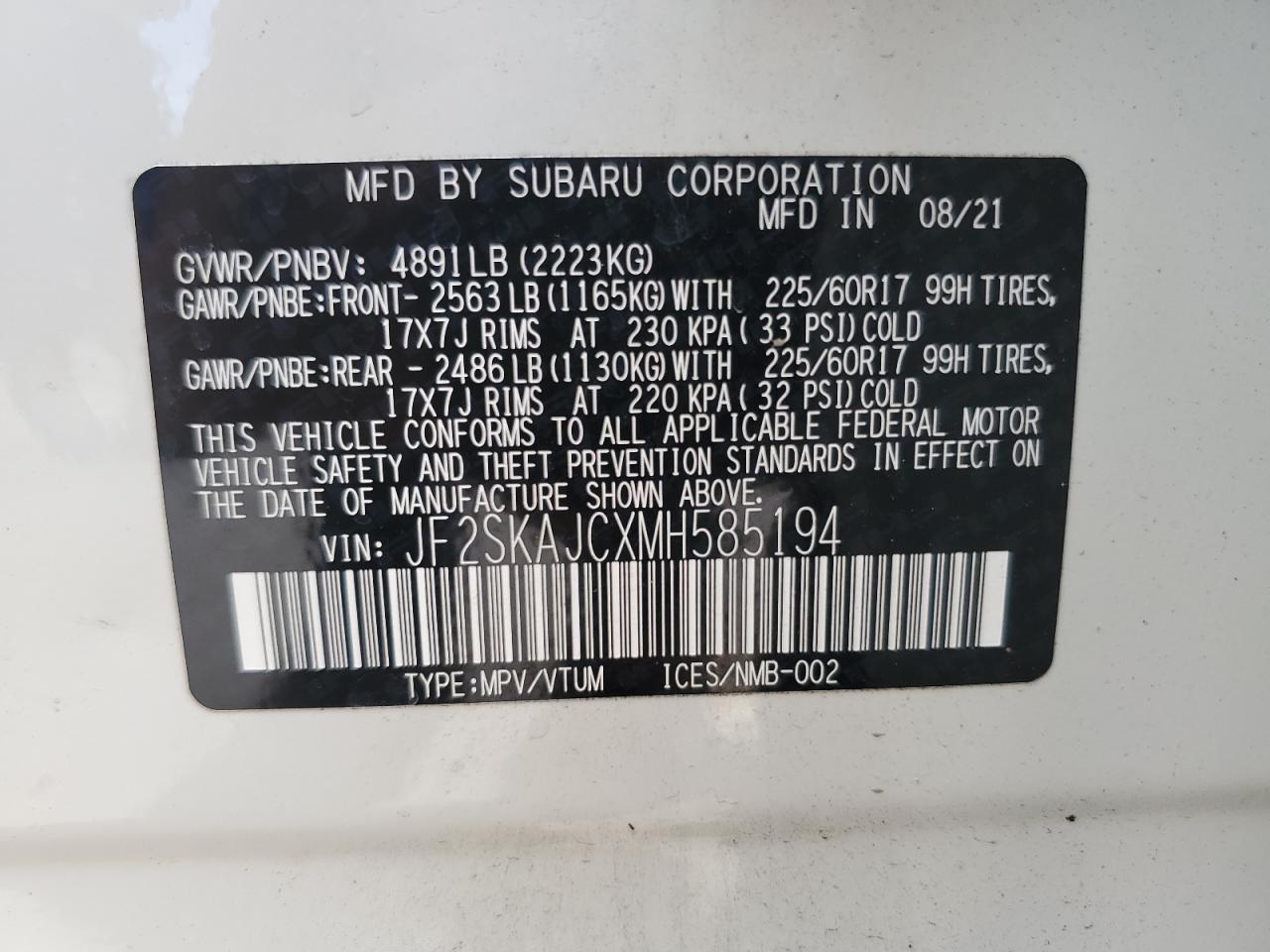 SUBARU FORESTER PREMIUM