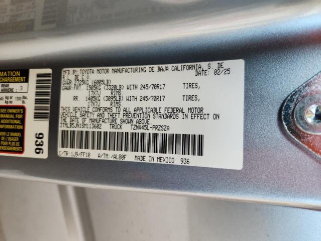 2025 TOYOTA TACOMA DOUBLE CAB 3TMLB5JN1SM113602