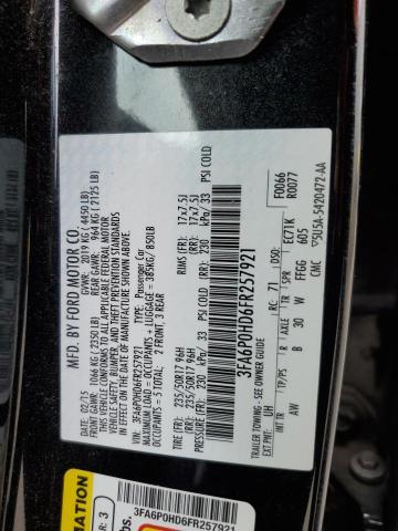 2015 FORD FUSION SE - 3FA6P0HD6FR257921