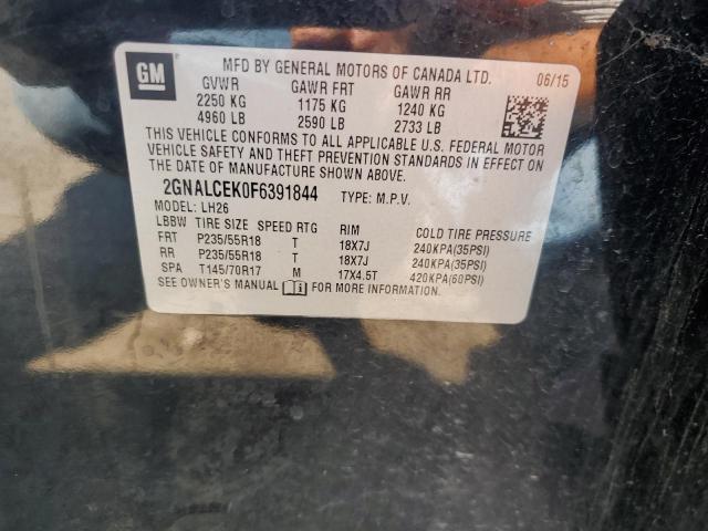 2015 CHEVROLET EQUINOX LT - 2GNALCEK0F6391844