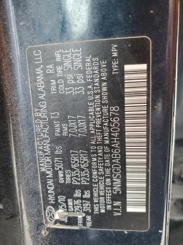 2010 HYUNDAI SANTA FE G - 5NMSGDAB6AH405678