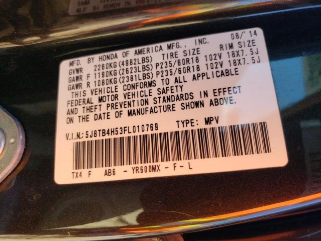 2015 ACURA RDX TECHNO 5J8TB4H53FL010769
