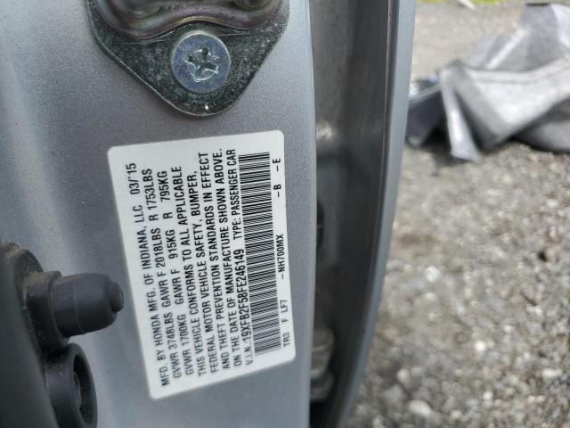 2015 HONDA CIVIC LX 19XFB2F58FE246149