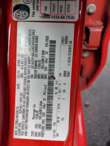 2014 FORD FIESTA SE - 3FADP4BJ4EM240382