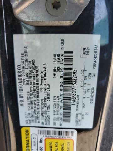 2017 FORD MUSTANG GT - 1FA6P8CF7H5332493
