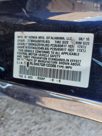 2016 HONDA ODYSSEY EX 5FNRL5H67GB133306