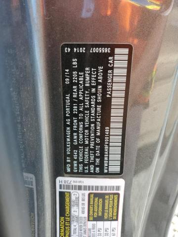 2015 VOLKSWAGEN EOS KOMFORT WVWBW8AH9FV001489