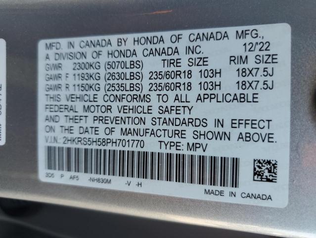 2023 HONDA CR-V SPORT 2HKRS5H58PH701770